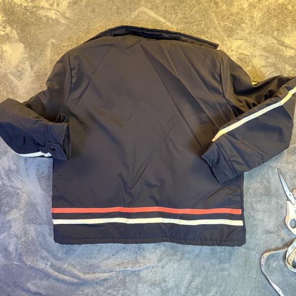 VTG TWA Jacket Mens Large Quilted Airline Uniform Amazon Sportswear 70s Bomber - Picture 7 of 9